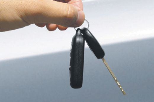 Autoschlüssel für Probefahrt